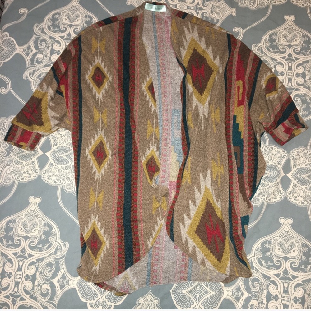 Aztec Slouchy Cardigan
